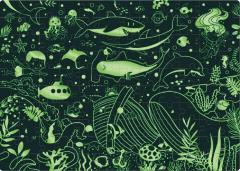 Puzzle fosforescent 120 piese - Oceanul