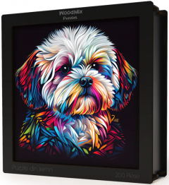 Puzzle din lemn - Bichon Maltese 1