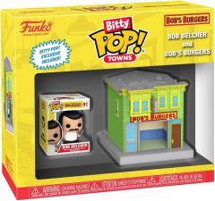 Figurina - Bitty Pop! Bob's Burgers: Bob Belcher and Bob's Burgers