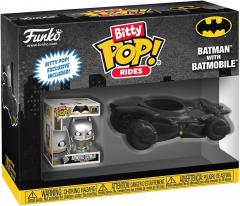 Figurina - Bitty Pop! Batman v Superman: Armored Batman with Batmobile