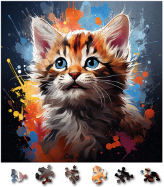 Puzzle din lemn - Baby Bobcat 4