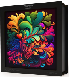 Puzzle din lemn - Abstract - Floral Madness