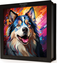 Puzzle din lemn - Alaskan Malamute 3