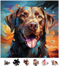 Puzzle din lemn - Labrador Retriever 2