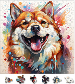 Puzzle 200 piese - Shiba Inu 4