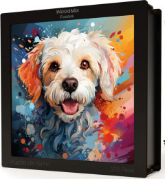 Puzzle din lemn - Bichon Maltese 4