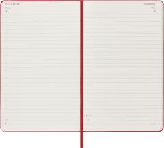 Agenda 2025 - Classic Planner - Daily, Large, Hard Cover, 12 months, Scarlet Red