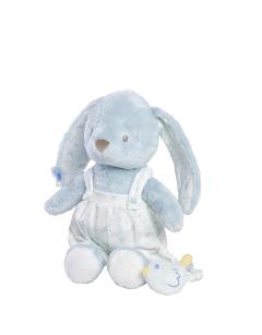Jucarie de plus muzicala -  Iepurasul Louise,albastru
