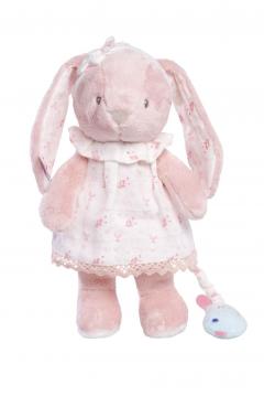 Jucarie de plus muzicala -  Iepurasul Louise, roz