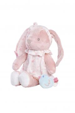 Jucarie de plus muzicala -  Iepurasul Louise, roz