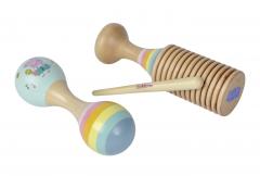 Set 2 instrumente muzicale - Maracas si Clichet