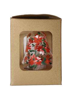 Glob - Bell Clear + Red Flowers