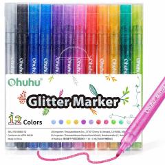 Set 12 markere - Ohuhu Glitter Metallic Marker