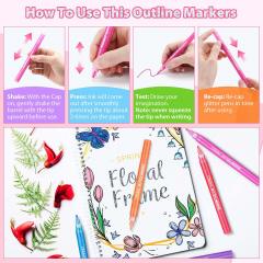 Set 12 markere - Ohuhu Glitter Metallic Marker