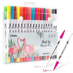 Set 36 carioci - Ohuhu Dual Tips - Brush & Fineliner