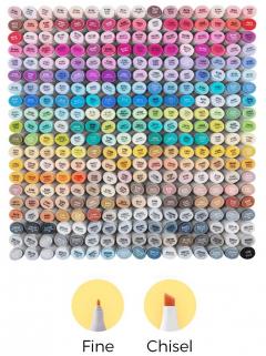 Set 320 markere - Ohuhu Oahu - Fine & Chisel