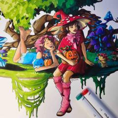 Set 320 markere - Ohuhu Oahu - Fine & Chisel