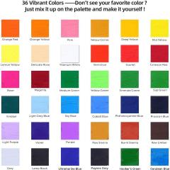 Set complet de pictura 56 piese - Acuarele Ulei