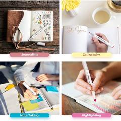 Set 60 markere pe baza de apa - Ohuhu Dual Tips - Brush & Chisel