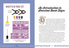 Stenciled Book Edges Kit