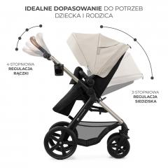 Carucior 3 In 1 - Kinderkraft - Moov 2, Moonlight Grey
