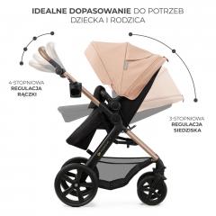 Carucior 3 In 1 - Kinderkraft - Moov 2, Sand Beige