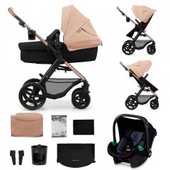 Carucior 3 In 1 - Kinderkraft - Moov 2, Sand Beige