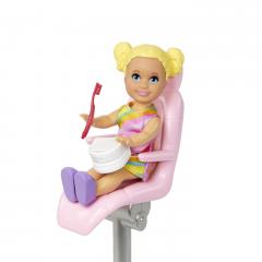 Set joaca - Barbie Cariere - Mobilier cu papusa doctor stomatolog,  satena