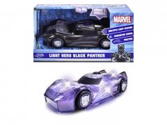 Masinuta - Marvel - Light Hero Black Panther, cu sunete si lumini 