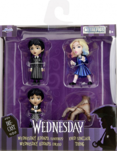 Set 4 figurine metalice - Wednesday
