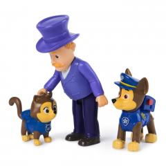 Set 3 figurine - Paw Patrol - Chase, Humdiger si Cat Chase