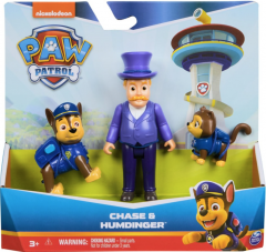 Set 3 figurine - Paw Patrol - Chase, Humdiger si Cat Chase