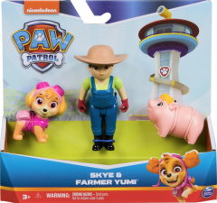 Set 2 figurine - Paw Patrol - Skye si Farmer Yumi