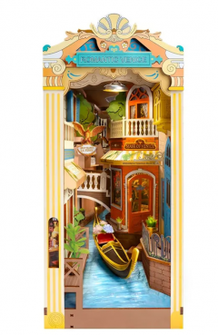 Puzzle 3D 110 piese - Cotor de carte DIY - Venetia romantica