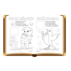 Citesc si colorez cu autocolante - Gasca