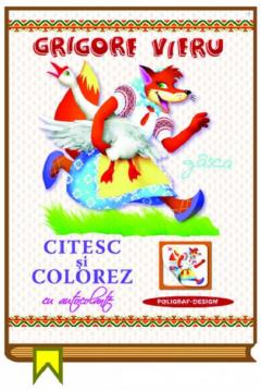 Citesc si colorez cu autocolante - Gasca