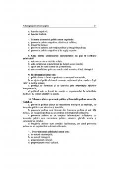 Psihologia prin sinteze si grile pentru Bacalaureat si admitere in invatamantul superior