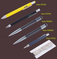 Set 5 rezerve pix - D1 Refills for Construction Ballpoint PIP20, PIP24, PIP22, PES40 and PEN66 - Black