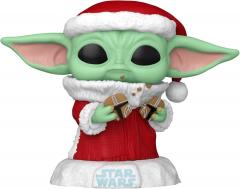 Figurina - Pop! Star Wars Holiday: Grogu (Santa)