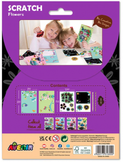 Set de razuit si realizat felicitari - Flori