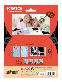 Set de razuit si realizat felicitari - Masini