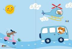 Set de razuit si realizat felicitari - Masini