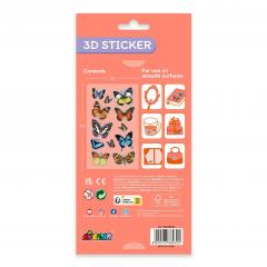 Set 10 stickere 3D - Fluturi