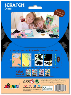 Set de razuit si realizat felicitari - Dinozauri