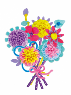 Set creativ - Pom Pom - Buchet flori