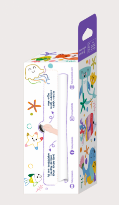 Kit rola de desenat pe numere - Subacvatic