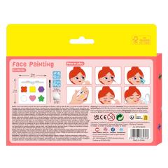 Trusa make-up pentru pictura pe fata cu sabloane - Flori si Fluturi