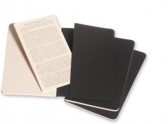 Set 3 caiete - Moleskine Cahier - Pocket, Plain - Black