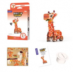 Puzzle 3D cu sunet - Build 'n' Sound - Girafa