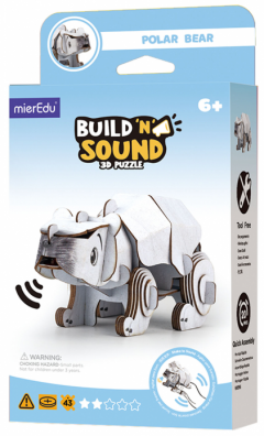 Puzzle 3D cu sunet - Build 'n' Sound - Urs polar